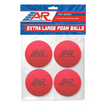 Pucks | House Hockey Foam Balls, A&R Extra-Large Foam Orange Indoor Play Hockey Balls Pack of 4 Balls
